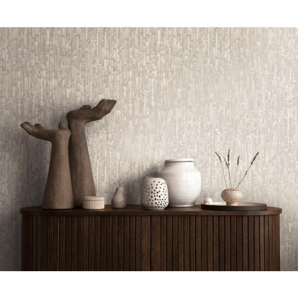 Tapete Grau Gold Metallic hochwertige Vintage Muster Vliestapete (786662)