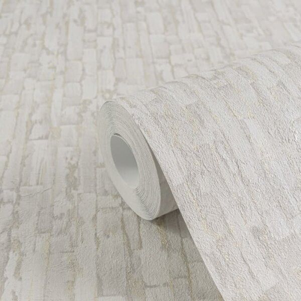 Tapete Grau Gold Metallic hochwertige Vintage Muster Vliestapete (786662)