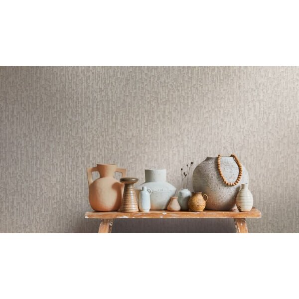 Tapete Grau Gold Metallic hochwertige Vintage Muster Vliestapete (786662)