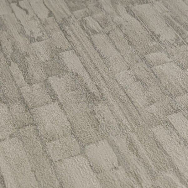 Mustertapete mit 3D Effekt Braun Grau Metallic Vliestapete modern (786663)