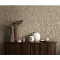 Mustertapete mit 3D Effekt Braun Grau Metallic...
