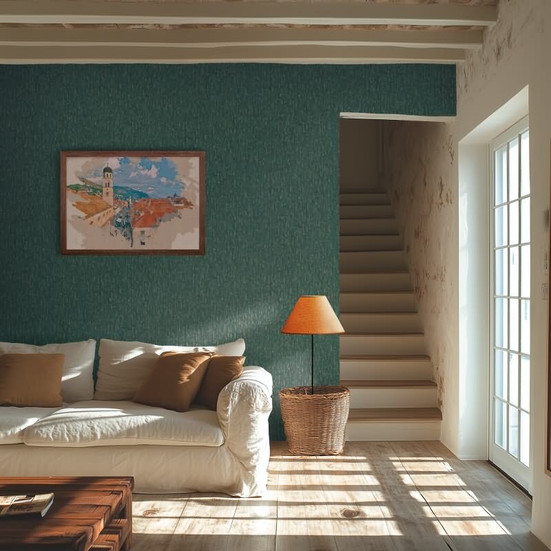 Tapete Dunkelgrün Gold Metallic hochwertige Design Muster Vliestapete (786664)