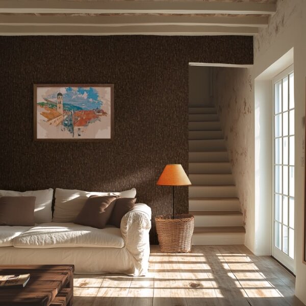 Vliestapete Braun Metallic hochwertige Schlafzimmer Design-Tapete (786666)