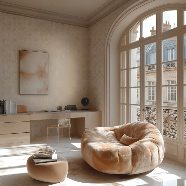 Barock Tapete Beige Gold Metallic Vliestapete mit Glanzstruktur Ornamenten (786722)