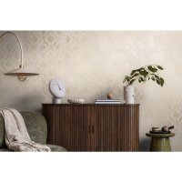 Barock Tapete Beige Gold Metallic Vliestapete mit...