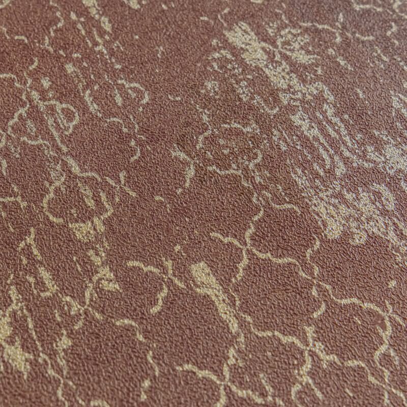 Barock Tapete Rot Gold Metallic Vliestapete mit Ornamenten in Vintage Look (786723)