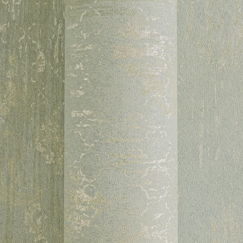 Ornament-Tapete Barock Mintgrün Gold Metallic Glänzende Vliestapete (786725)