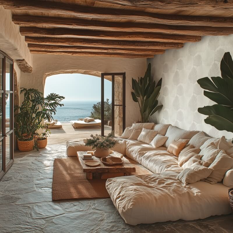 Dschungel Tapete Weiß Hellgrau Dezentes tropisches Muster Vliestapete Palmblatt (786733)