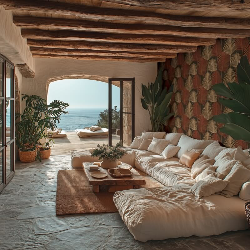 Dschungel 3D-Tapete Braun Rostrot Metallic Tropisches Blättermuster Vliestapete (786735)