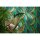(SAMPLE) Dschungel Tapete T&uuml;rkis Gr&uuml;n Gelb Metallic Moderne Blattmuster Vliestapete (786551)