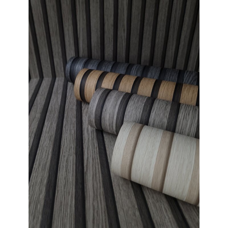 Tapete Holzpaneel Akustikpaneel Beige (92509)