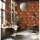 (SAMPLE) Fototapete 3D Optik Rostbraun Industrial moderne Design Muster Vliestapete (790159)