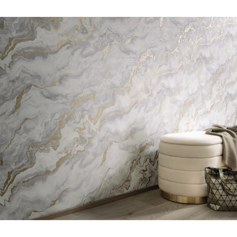 Tapete Grau, Silber ELLE Decoration Vliestapete (1044731)