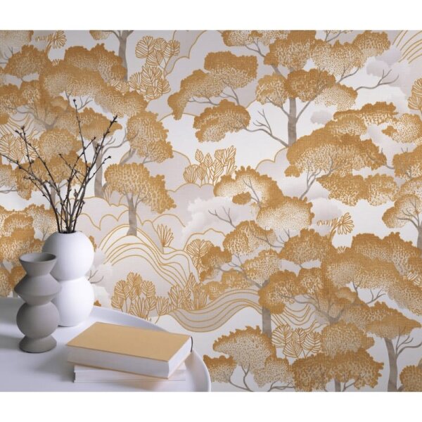 Tapete Gold, Kupfer ELLE Decoration Vliestapete (1044830)