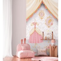 Fototapete Prinzessinnenzimmer Rosa Beige...