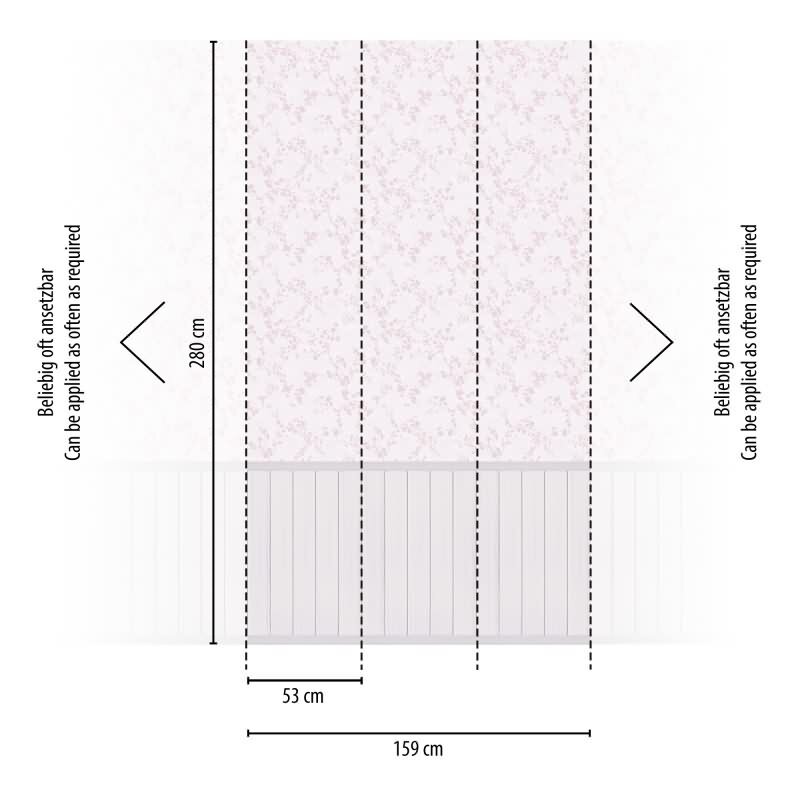 Fototapete Blumenmuster Rosa Vintage-Stil mit Holzpaneel Landhaus Vliestapete (770751)