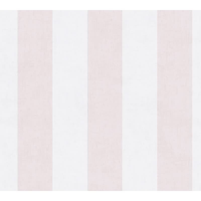 Tapete Kinderzimmer Mädchen Streifentapete Rosa Weiß Zarte Vliestapete mit Streifenmuster (770782)