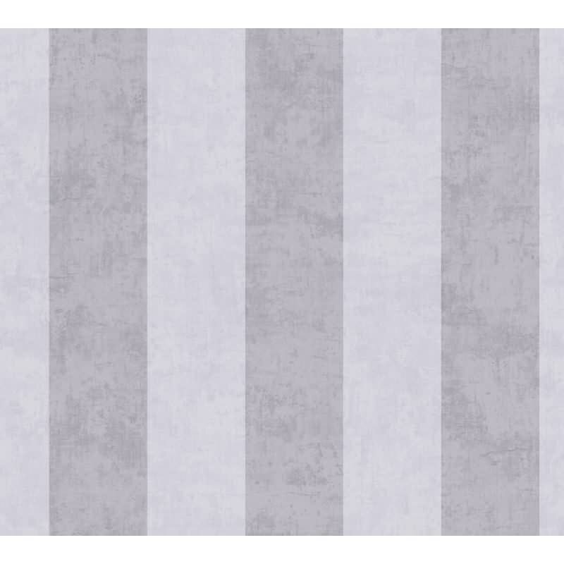 Streifentapete Grau Klassisches Streifenmuster Vliestapete für Kinderzimmer Jungen (770783)