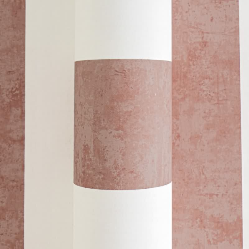 Kinderzimmer Streifentapete Rot Creme Vliestapete mit breiten Streifen Klassischer Look (770786)