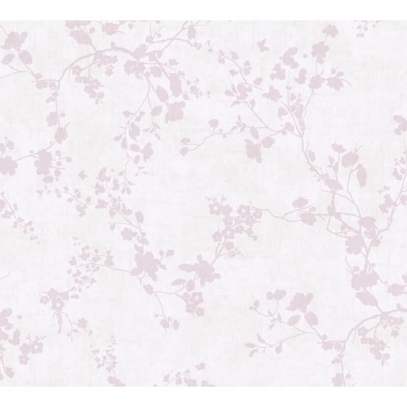 Florale Mustertapete Rosa Weiß Kinderzimmer Landhaus Blumentapete verspielt Vliestapete (770791)