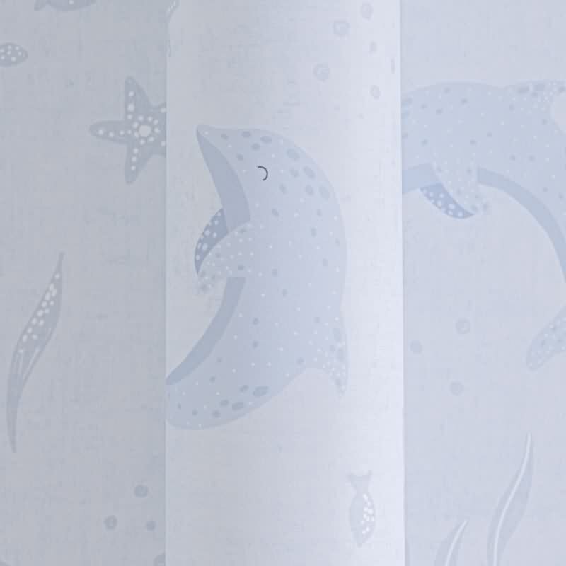 DelfinTapete Hellblau Kindertapete mit Meeresmotiven Unterwasser Vliestapete Kinderzimmer (771321)