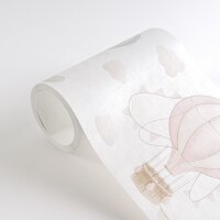 Hei&szlig;luftballon Borte Rosa Blau Beige Kinderzimmer...