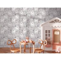 Einhorn-Tapete Grau Fantasie-Muster Vliestapete...