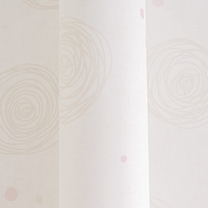 Kringel-Tapete Mädchen Kindertapete Beige Rosa Vliestapete mit Punkten verspieltes Design Kinderzimmer (771393)