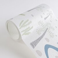 Dino Bord&uuml;re Kinderzimmer Beige Gr&uuml;n Blau...