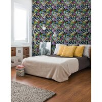 Graffiti-Tapete bunt Comic-Stil Mustertapete Streetart...