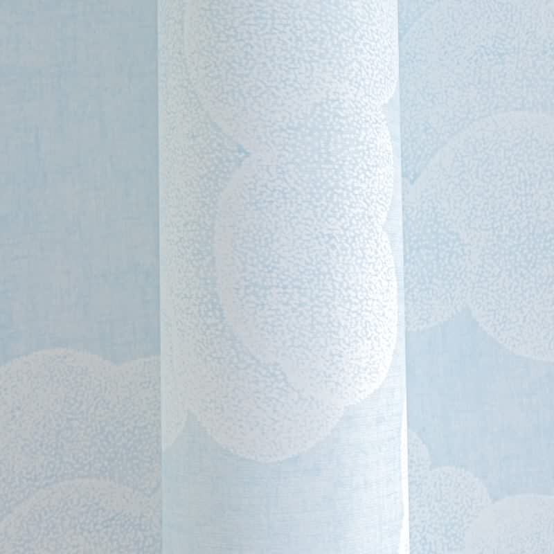 Wolken-Tapete Hellblau Weiß Kinderzimmer Tapete mit Himmelsmotiv Jungen Vliestapete (771431)