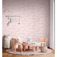 Wolken Tapete Rosa Wei&szlig; Kinderzimmer M&auml;dchen...