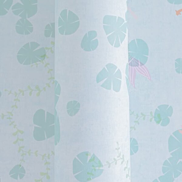 Meerjungfrauen Tapete Blau Grün Kindertapete mit Seerosen Fischen Kinderzimmer Vliestapete (771461)