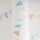 Wimpel-Tapete Bunt Beige Kinderzimmer Vliestapete mit Girlanden (771711)