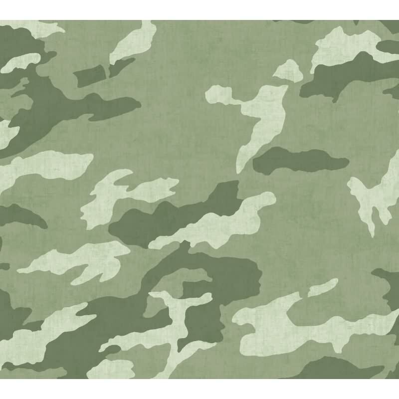 Camouflage Tapete in Grüntönen Tarnmuster Tapete modern Vliestapete Jungenzimmer (771731)