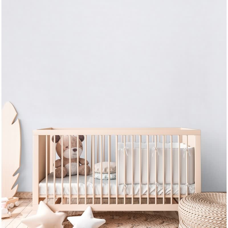 Kinderzimmer Unitapete Hellgrau Einfarbige Vliestapete Uni-Tapete modern (771781)