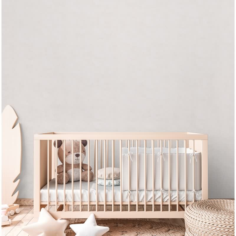 Uni-Tapete Kinderzimmer Creme Einfarbige Tapete modern Vliestapete (771782)