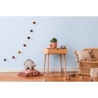 Tapete Kinderzimmer Jungenzimmer Hellblau Einfarbige...