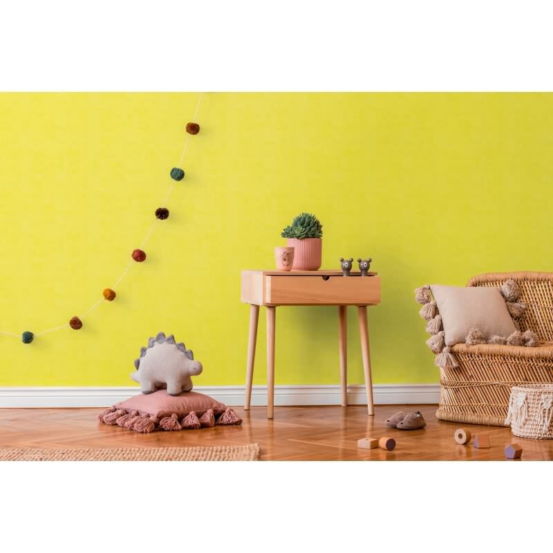 Vliestapete Kinderzimmer Grün Einfarbige Tapete Unitapete (771793)