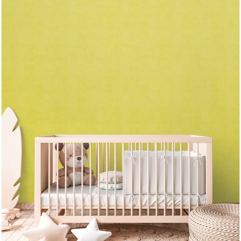 Vliestapete Kinderzimmer Grün Einfarbige Tapete Unitapete (771793)