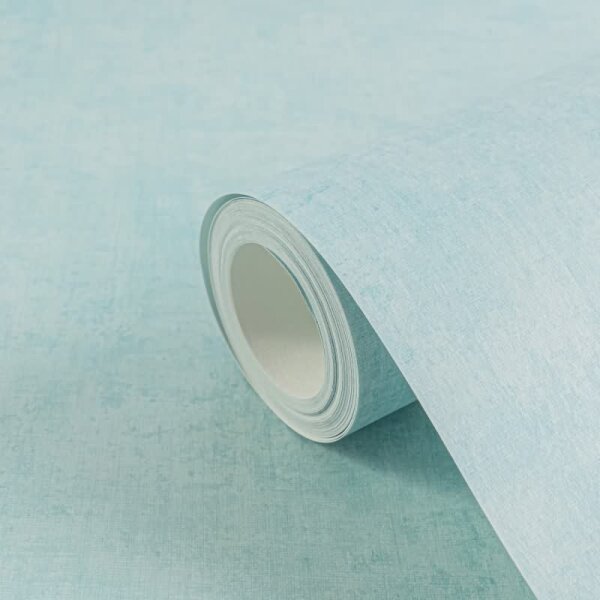 Kinderzimmer Vliestapete Türkis Einfarbige Tapete Unitapete modern (771794)