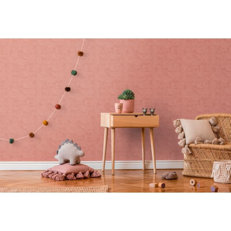 Tapete Kinderzimmer Jungen Rot Einfarbige Unitapete Vliestapete modern (771795)