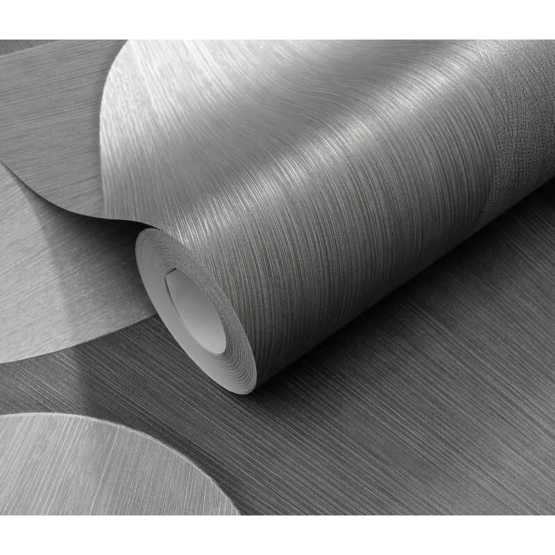 Tapete Grau, Silber, Erismann Vliestapete (1042329)