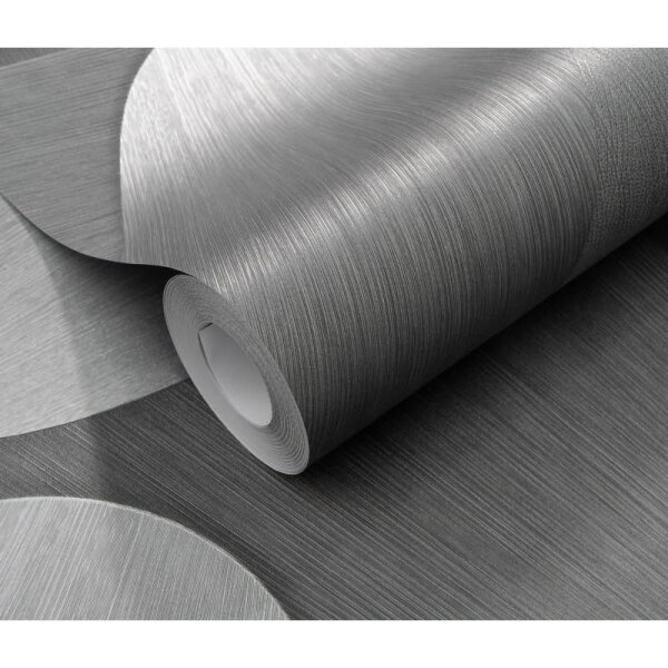 Tapete Grau, Silber, Erismann Vliestapete (1042329)