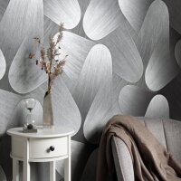 Tapete Grau, Silber, Erismann Vliestapete (1042329)