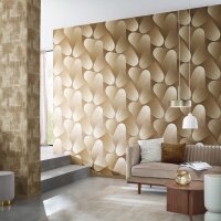 Tapete Gold, Kupfer, Erismann Vliestapete (1042330)