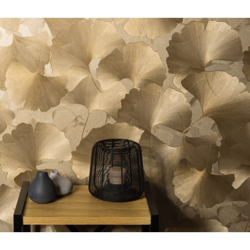 Tapete Gold, Kupfer, Erismann Vliestapete (1047030)