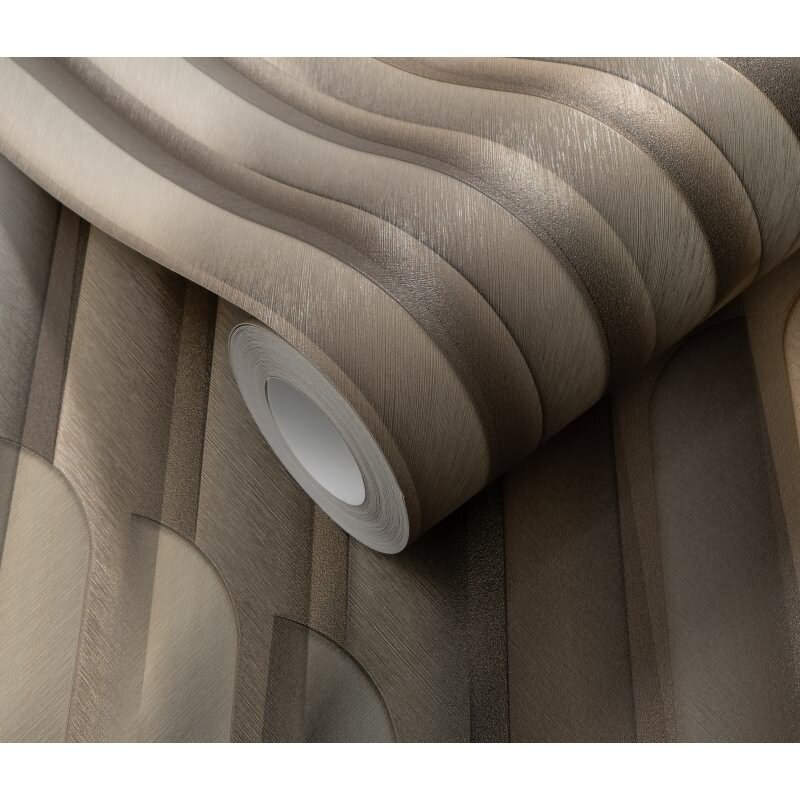 Tapete Gold, Kupfer, Erismann Vliestapete (1047115)