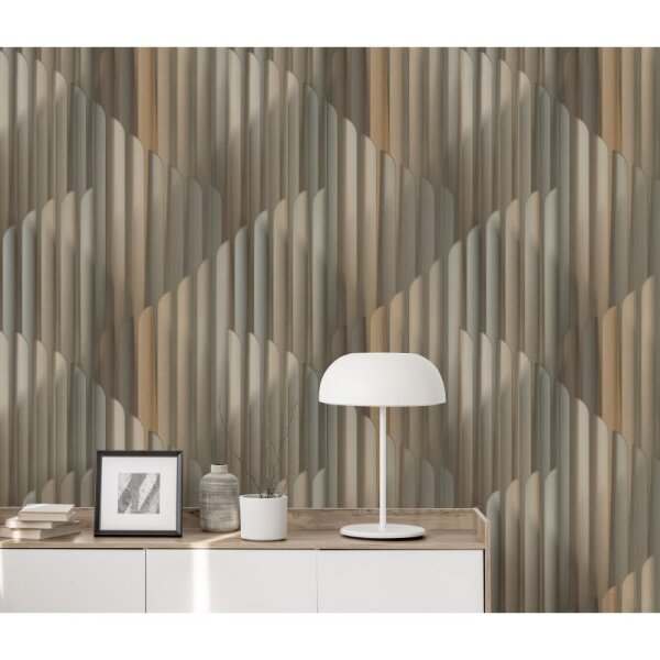 Tapete Gold, Kupfer, Erismann Vliestapete (1047115)