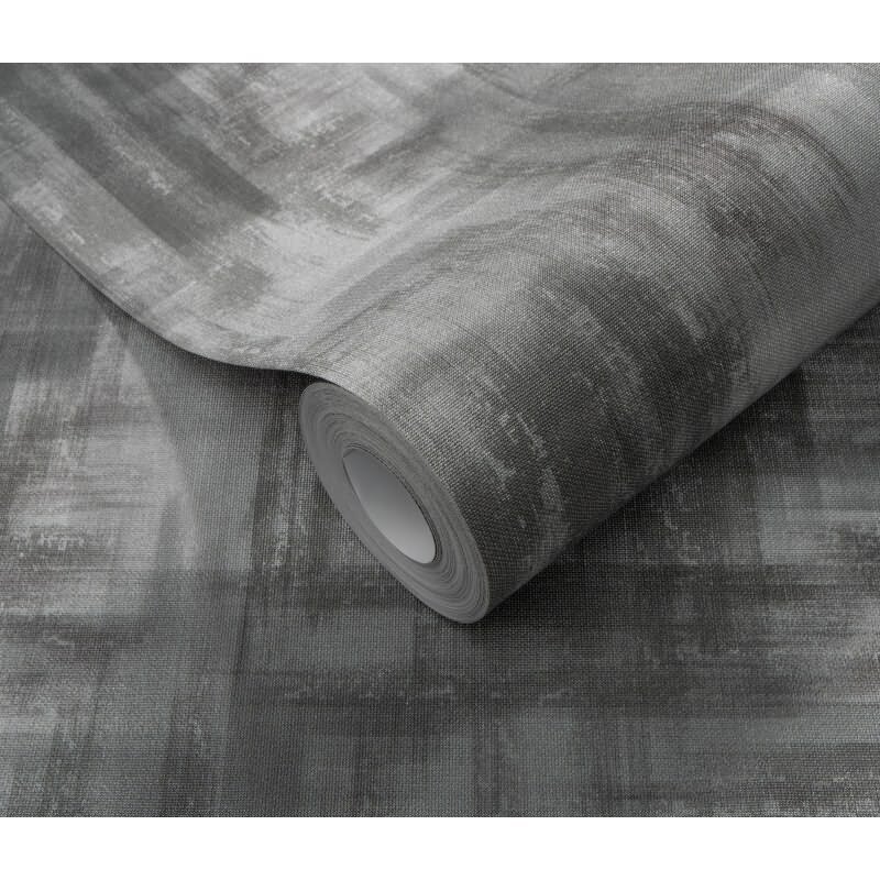 Tapete Grau, Silber, Erismann Vliestapete (1048029)